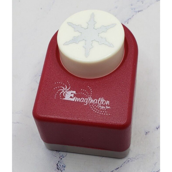 Emagination Crafts Inc Snowflake Paper Press Punch for Crafts Scrapbooking - Picture 1 of 6
